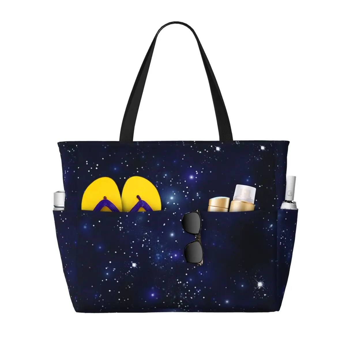 

Constellation Star Clusters Galaxies Print Halloween Beach Tote Bag Gym Yoga Duffle Large Tote Bag Women Travel Bag Fitness bag