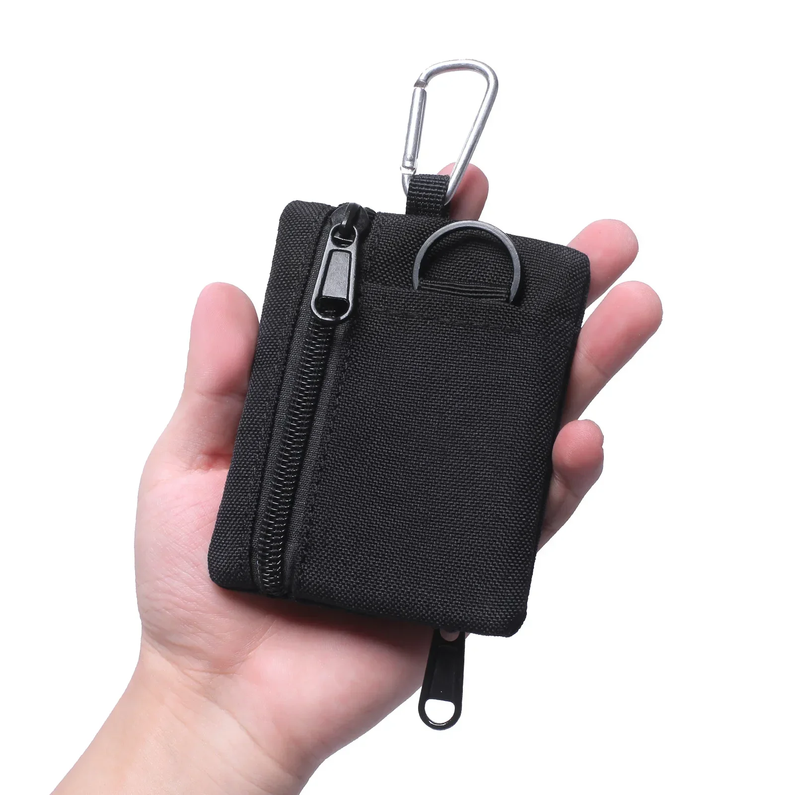 Outdoor Portable Keychain Pouch Mini  EDC Pocket Coin Purse ID Card Holder Car Fob Key Waist Case Wallet Earphone Pack