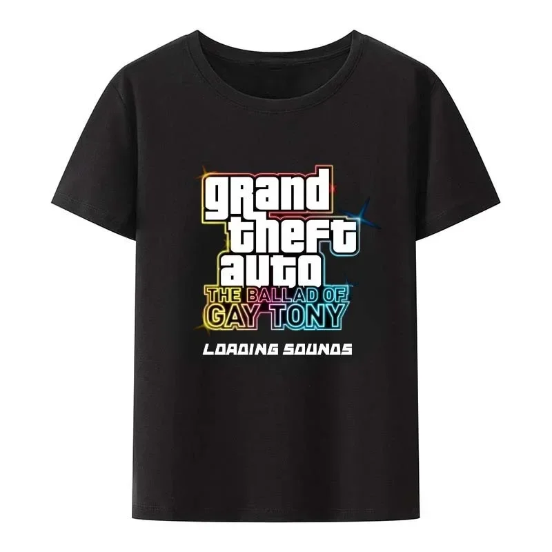 Grand Theft Auto the ballad of gay tony t shirt Grand Theft Auto V Video Game GTA 5 San Andres loaoing Tshirt For Men Women