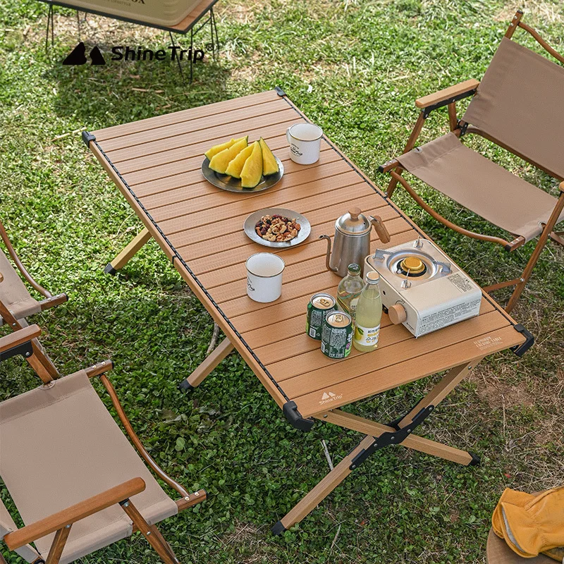 

Outdoor Camping Aluminum Alloy Egg Roll Table, Portable, Simple Folding Table, Barbecue, Picnic, Fishing, A1021