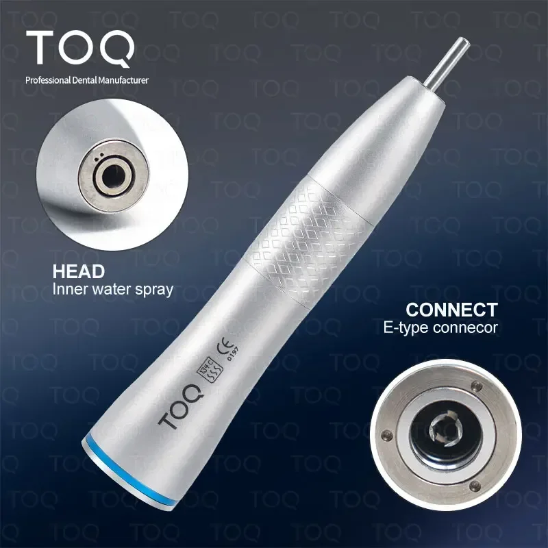 Dental Low Speed Handpiece Inner Water Spray Air Turbine Straight Handpiece 1: 1 straight machine