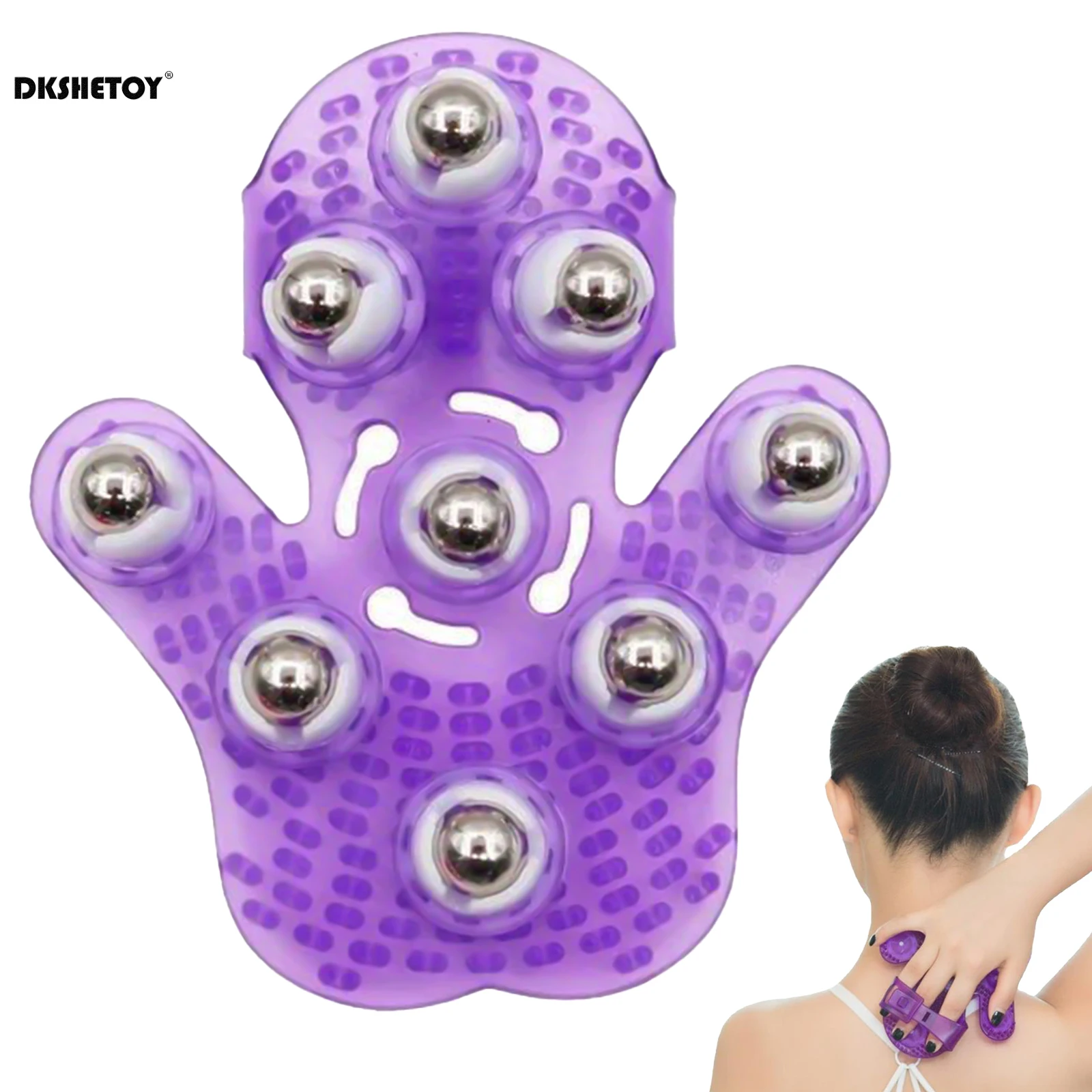 Massage Ball Gloves Palm Shaped Massager For Neck Back Shoulder Buttocks Massage Glove Face Lift Tools Roller Balls