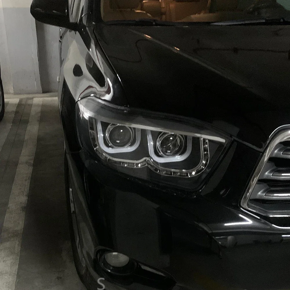 

Автомобильные фары для Highlander Kluger 2009-2011, обновление объектива проектора с высокой настройкой в сборе, светодиодные аксессуары для автомобильных фар
