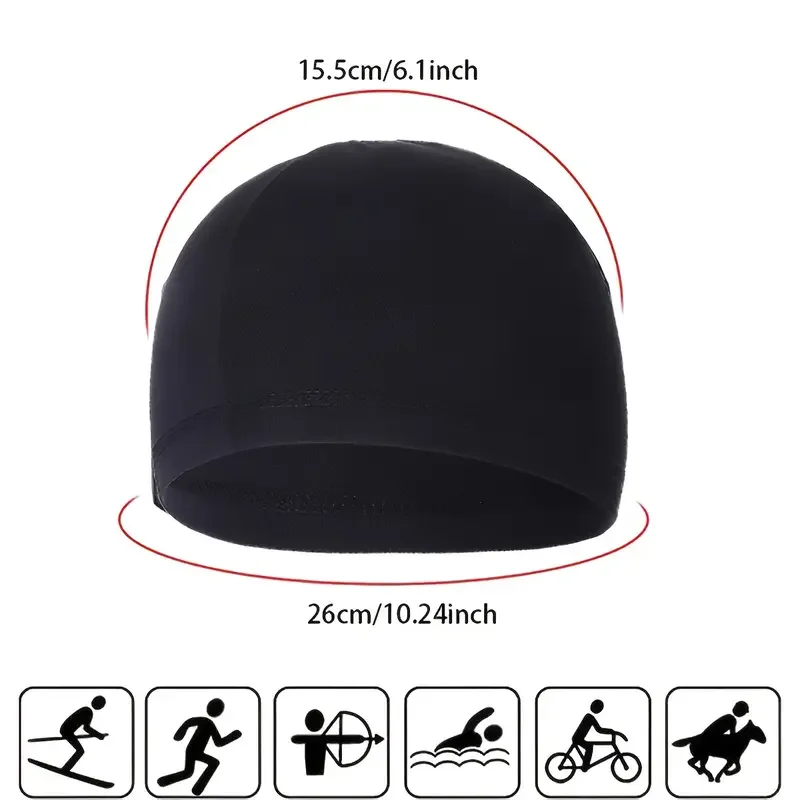 Czapki typu beanie na słońce, szybkoschnąca czapka pod kask rowerowy, sportowa czapka antypotna, czapka motocyklowa, czapka rowerowa, unisexowa czapka wewnętrzna — zdjęcie 5