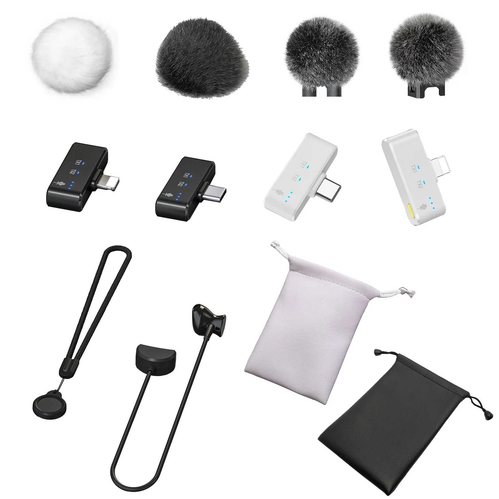 

Wireless Lavalier Microphone Accessories Receiver for Studio Recording Video Live