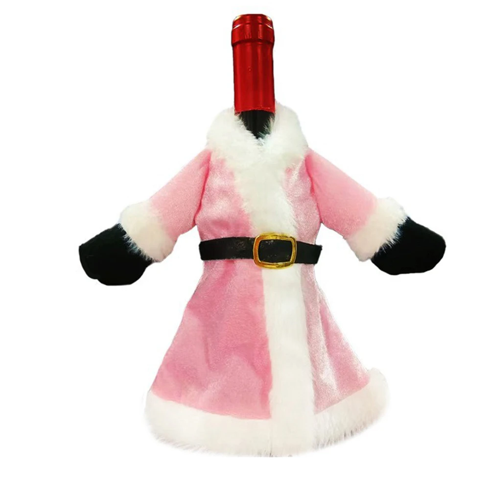 Festive Bottle Protector Christmas Wine Bottle Cover Christmas Celebration Christmas Themed Bottle Dress Christmas