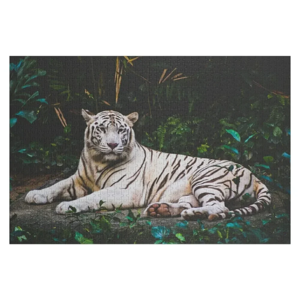 

Puzzle White Tiger Nature Jigsaw Puzzle Diorama Accessories Wooden Decor Paintings Adult Wooden Puzzle