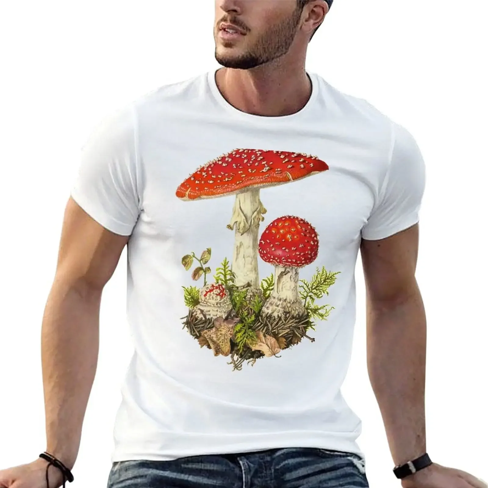 

Amanita Muscaria T-shirt vintage sublime summer tops men graphic t shirts