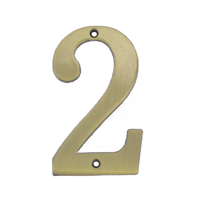 Numero civico semplice in metallo da 7 cm Numero targa porta esterna Cifre dorate Numero residenziale indirizzo ufficio hotel