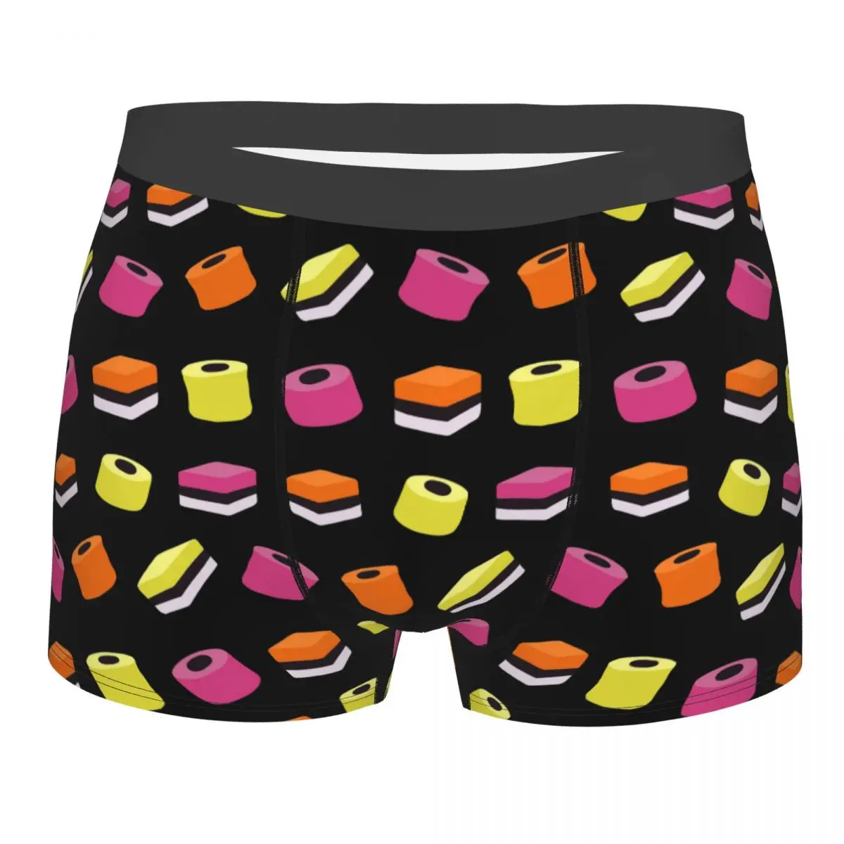 Boxer Underpants Shorts Liquorice Allsorts Sweets Panties Men Ventilate Underwear for Homme Man Boyfriend Gift