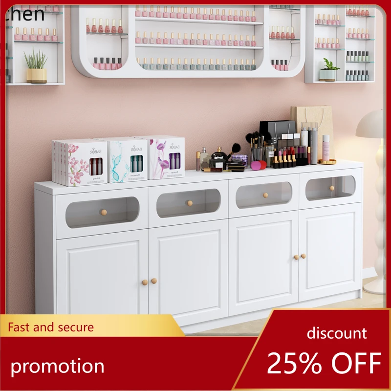 HXL Display Cabinet Nail Salon Storage Cabinet Product Floor Cabinet Nail Polish Gel Storage Organizer