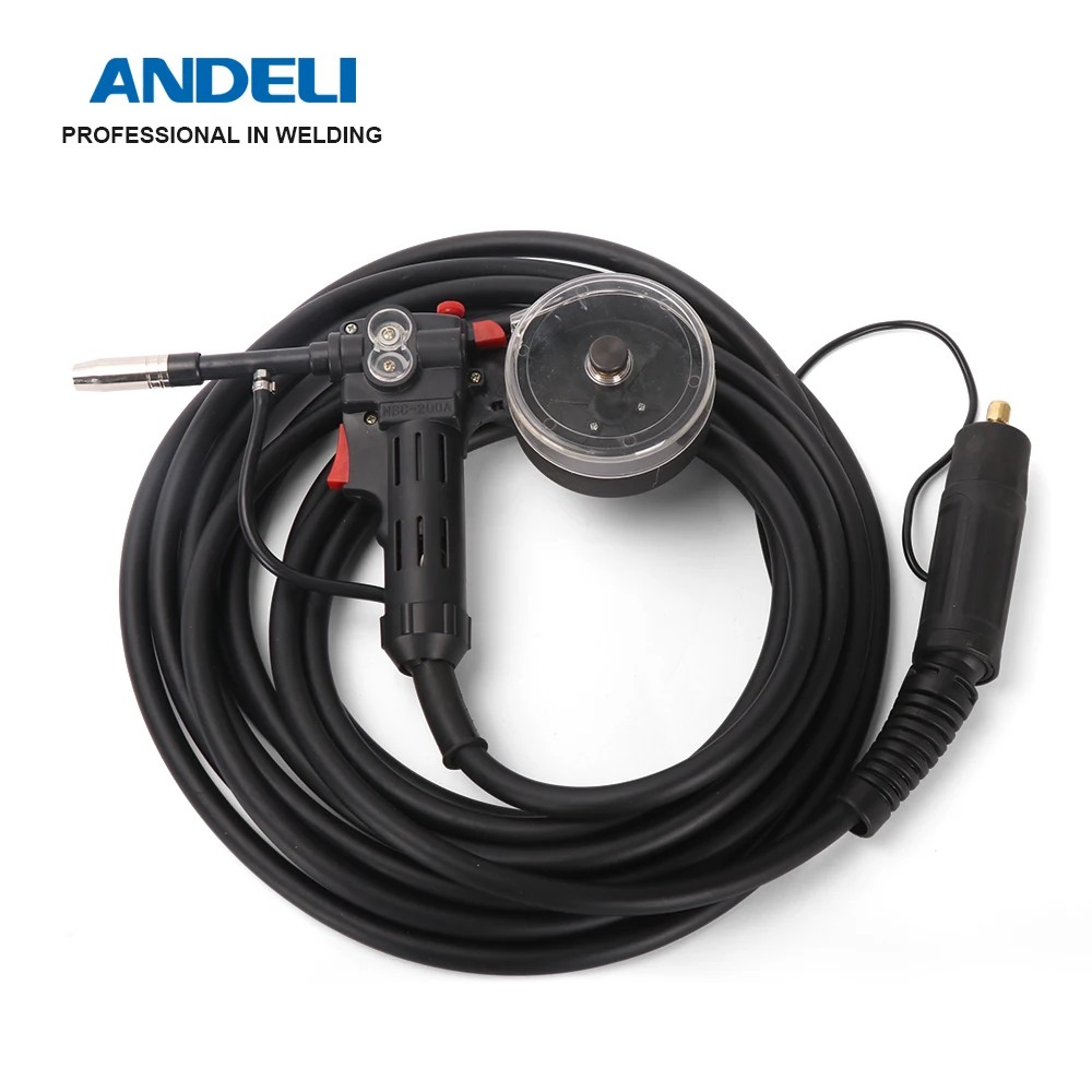 ANDELI MIG Torch Spool Gun 10m MIG MAG Welding Torch DC Motor for For Professional Welding Machine EU Plug