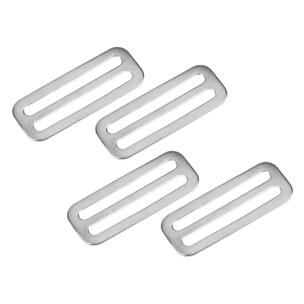 4pcs Diving 2 "Weight Belt Slide 316 Stainless Steel Stopper Keeper