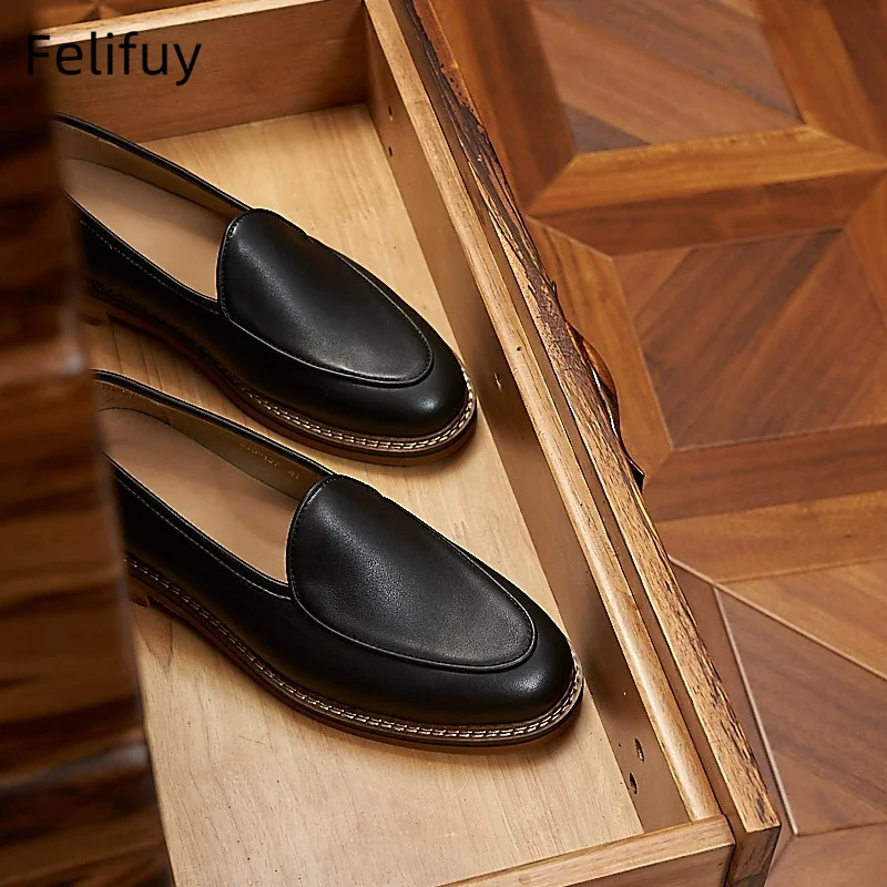 British Style Men Cow Suede Leather Loafers Classic Outdoor Walking Shoes Fashion Genuine Leather Slip-on Flats Soft Man Loafers