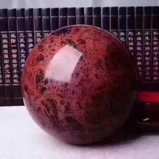 30-120mm Natural Beautiful of the red obsidian ball hongyun when the town house to make money