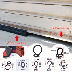 1/2/3M Garage Rolling Shutter Car Door Edge Banding Sealing Strip Electric Flap Rolling Gate Window Safety Dustproof Seal Strips