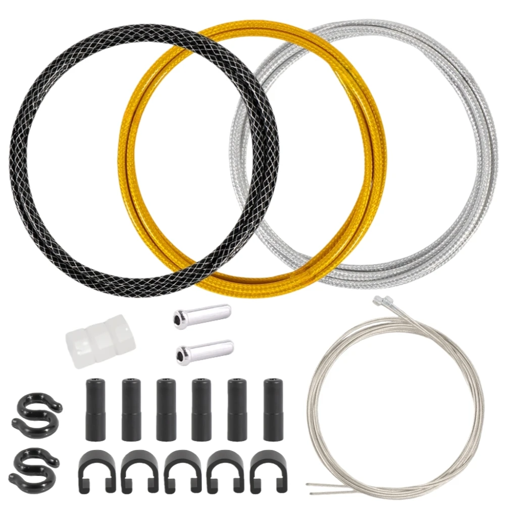 Fahrradzubehör Fahrrad-Schaltkabel und Gehäuse-Set, passend für Shimano/SRAM-Schaltwerke, Getriebeteile für MTB/Rennrad