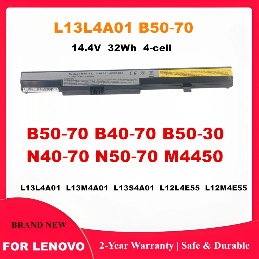 Laptop Battery for Lenovo B50‑70、B40‑70、B50‑30、M4450