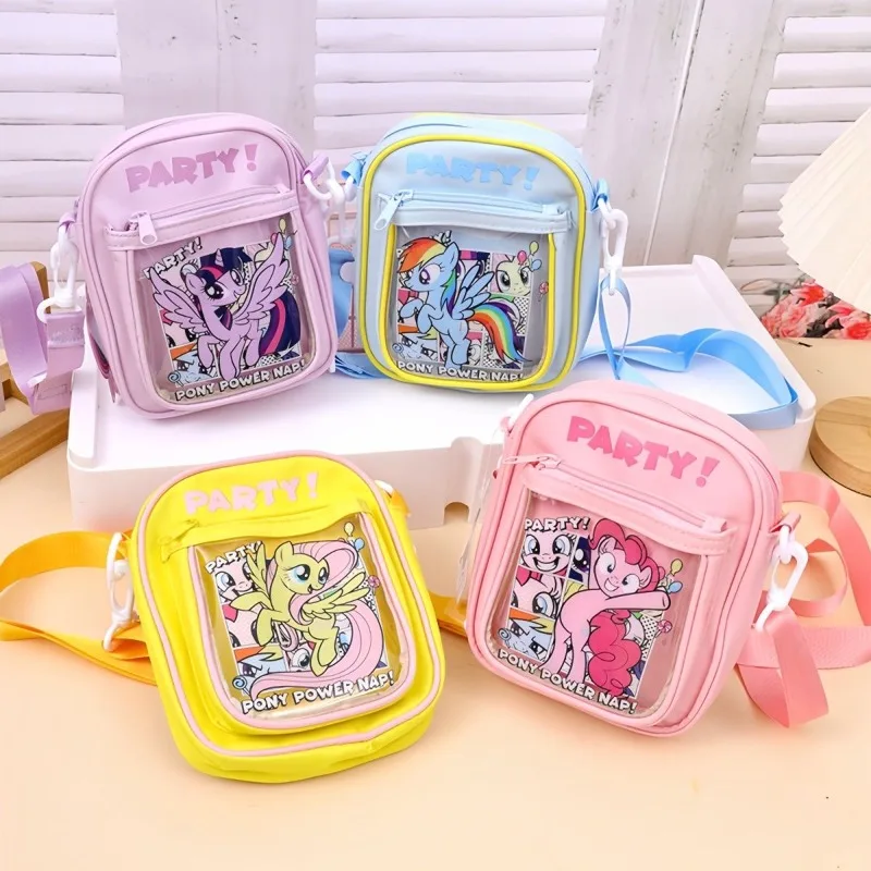 

New My Little Pony Pinkie Pie Twilight Sparkle Fluttershy Crossbody Bag Girl Cute Cartoon Itabag Anime Kawaii Storage Bag Gift