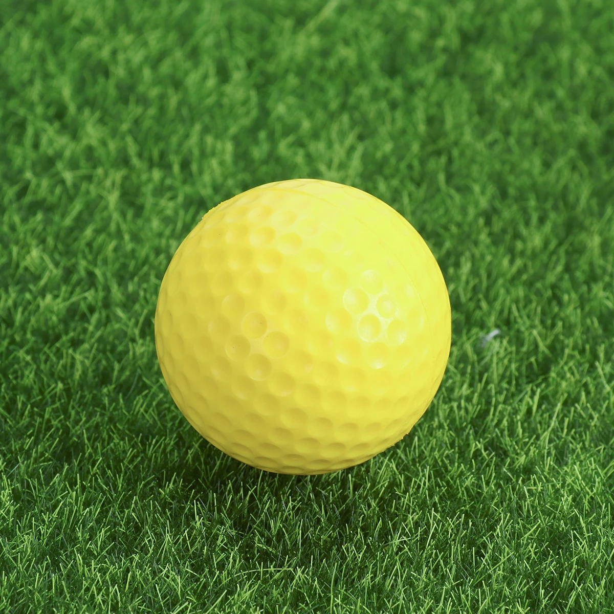 

6 Pcs Practice Golf Balls Durable Soft PU Material Lightweight Portable Indoor Training Bright Colors Easy Visibility