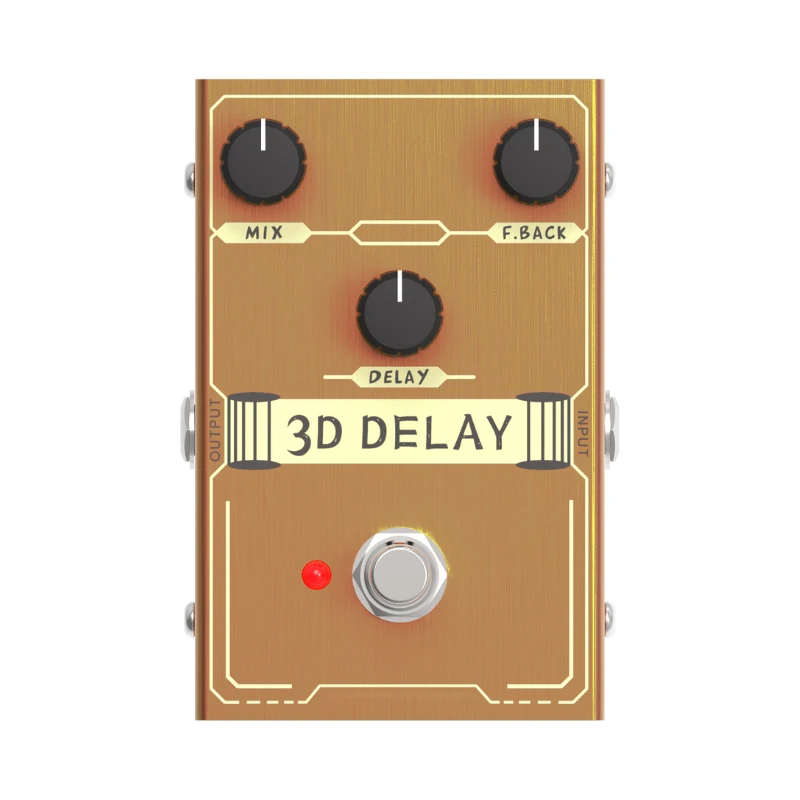 

HUASHENG Musical Instrument Accessories Electric Guitar Multi Effects Pedal With New Pattern 3D Delay Effects