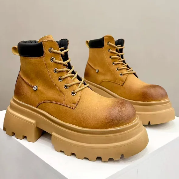 bottes-en-cuir-veritable-style-britannique-pour-hommes-chaussures-retro-montantes-rehaussantes-de-7-cm-a-semelle-epaisse-decontractees-jaunes-courtes