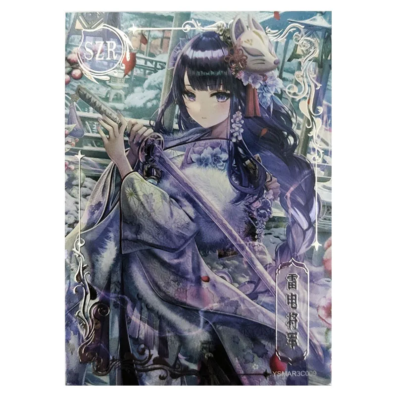 Anime Goddess Story Rare Limited SZR Laser Flash Lumine Paimon Yoimiya Beelzebul Toys for boys Collectible Card Birthday Present