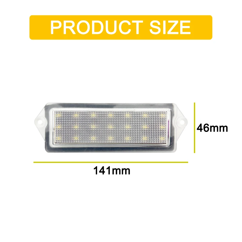 12V Waterproof LED Number Plate Lamp For Hummer H2 2003 2004 2005 2006 2007 White License Plate Light Assembly