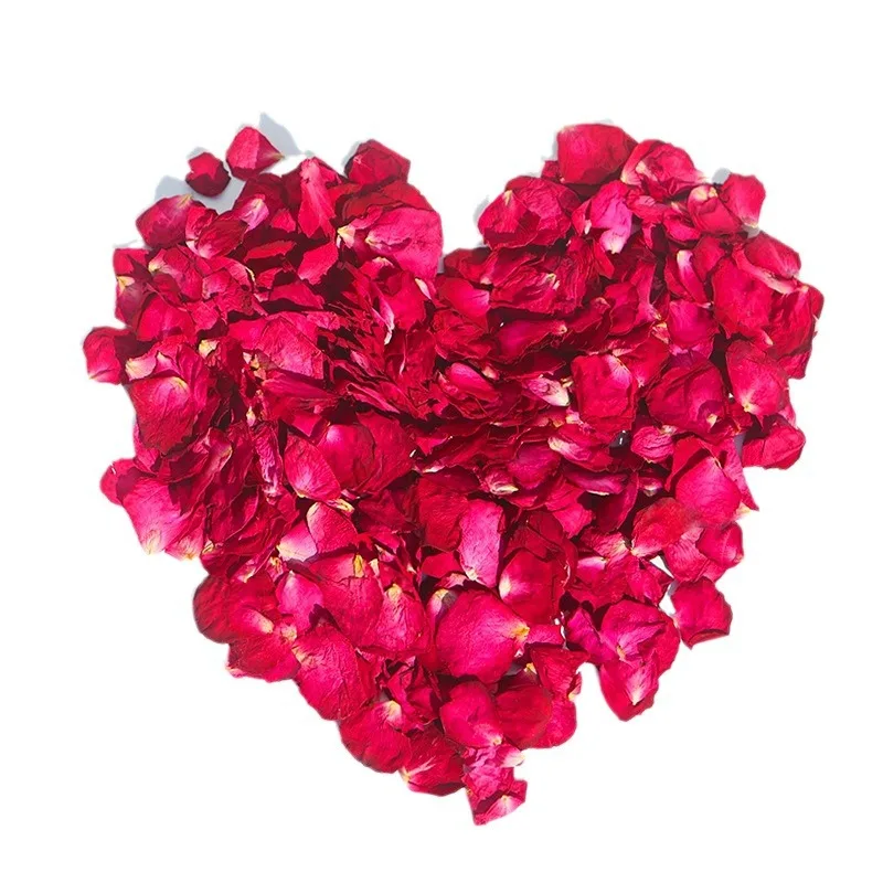 1Pack Dried Rose Petals Natural Flower Bath Spa Whitening Shower Dry Rose Flower Petal Bathing Relieve Fragrant Body Massager