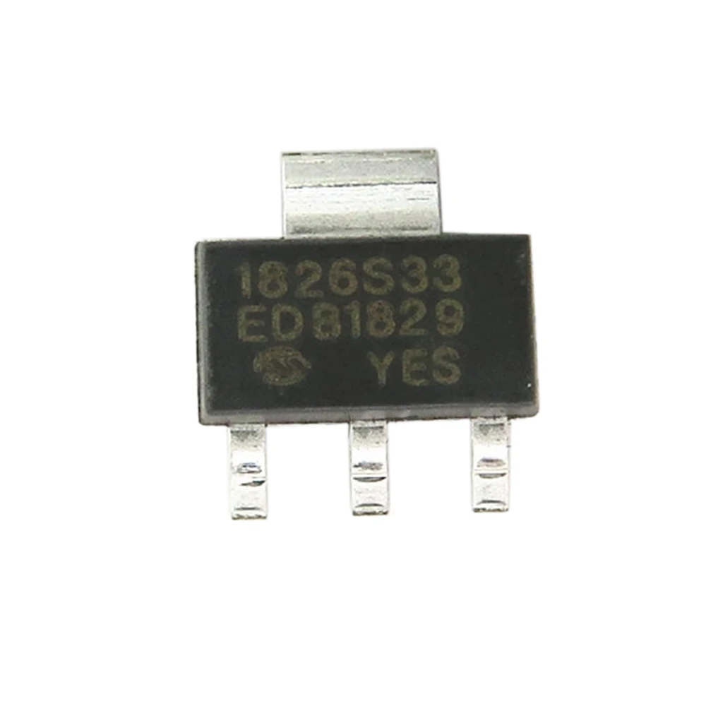 MCP1826ST-3302E/DB  MCP1826S-3302E/DB 1826S33 3.3V 1A SOT223-3  5pcs/lot