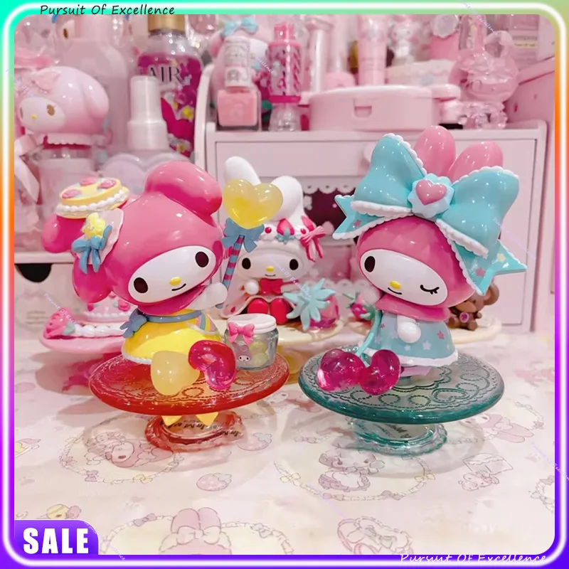 

Новая коллекция Miniso Melody для послеобеденного чая, слепая коробка, персонаж аниме, плюшевая фигурка, модель, украшение для рабочего стола, орнамент, праздничный подарок