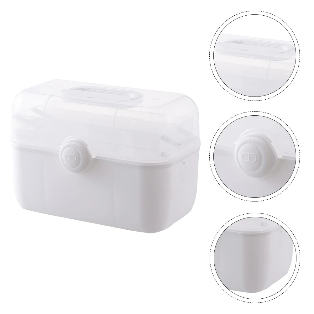 

Портативная медицинская коробка, семейная аптечка, шкаф для хранения лекарств, многослойный дизайн, бытовой органайзер большой емкости