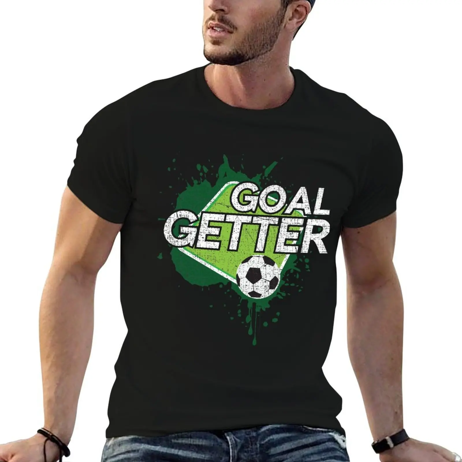 

Gifts For Soccer Player Goal Getter T-Shirt t shirt man cotton funny t shirts dark humor T-Shirt