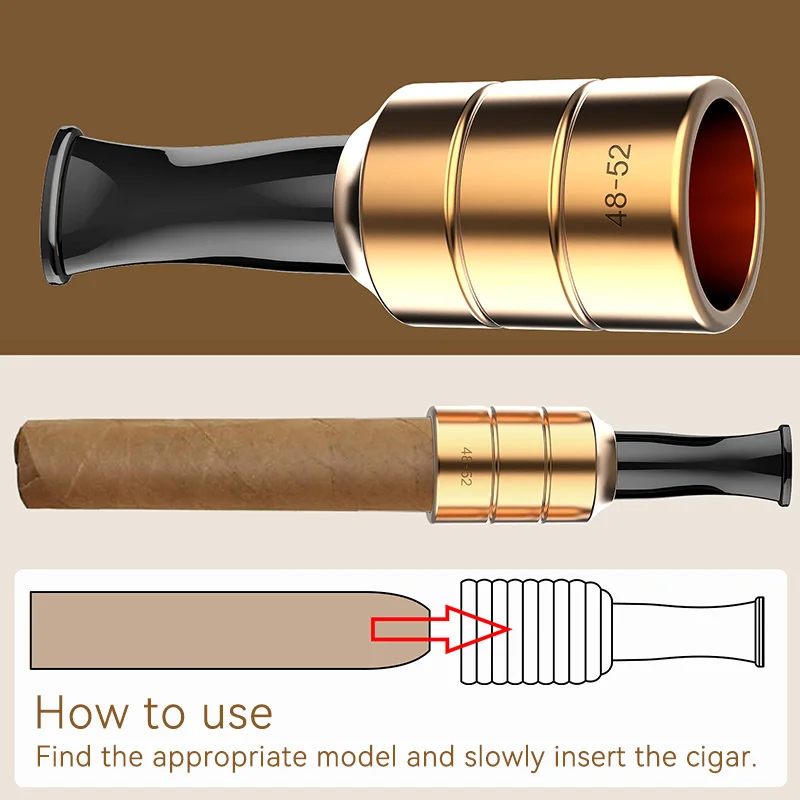 ที่กรองปลายบุหรี่ซิการ์แบบโลหะ อลูมิเนียม