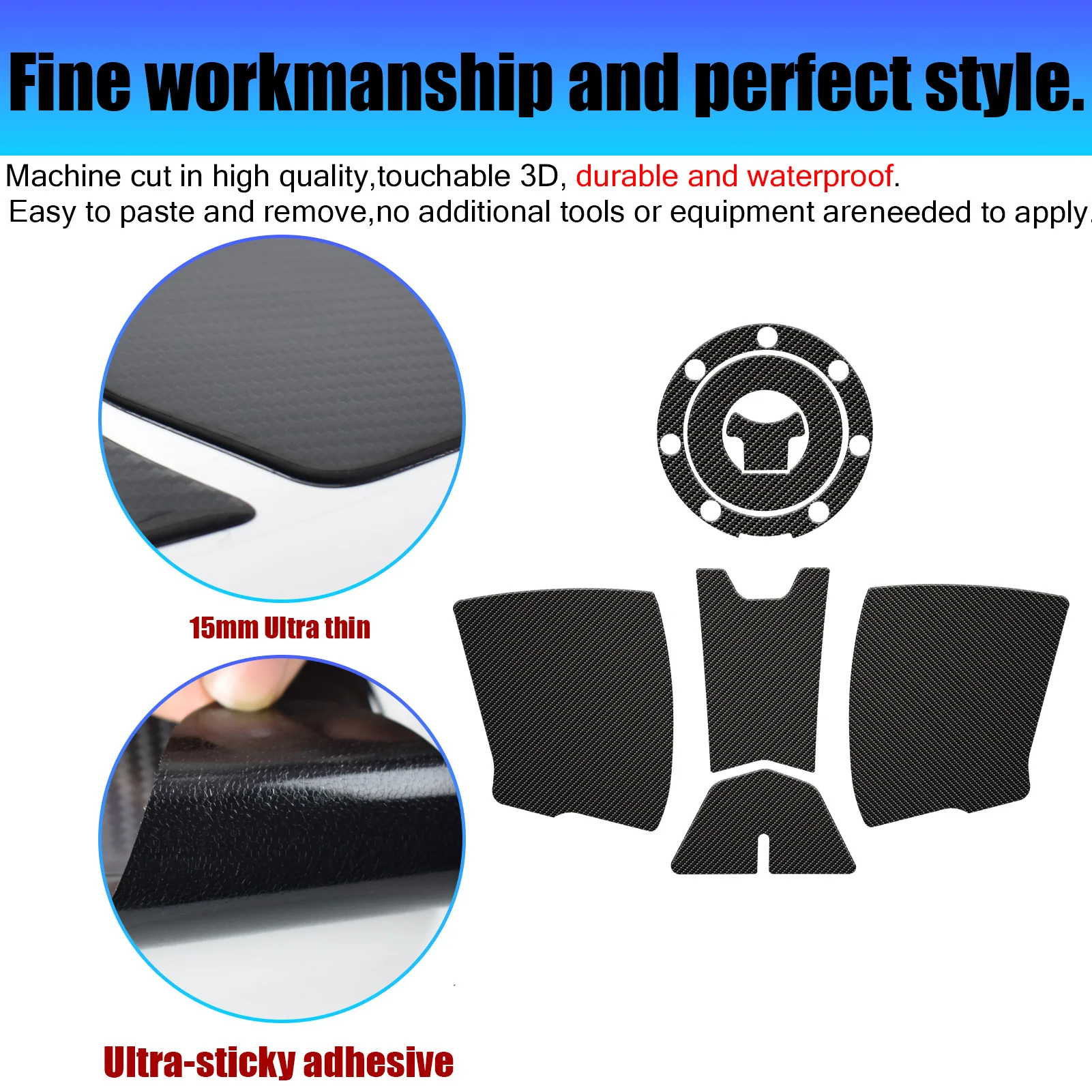 CBF190X ملصق موتو خزان الوقود الغاز بطانة حماية غطاء لهوندا CBF190X الديكور مجموعات واقية الملحقات #3