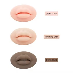 Microblading 재사용 가능한 5D 실리콘 연습 입술 피부 PMU 초보자 훈련을위한 유럽 솔리드 립 블록 문신 영구 화장