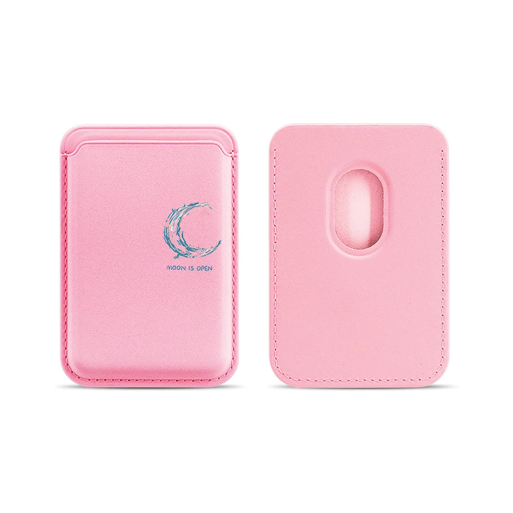 Minimalistisches Kunst-Mond-Leder-Kartenetui, Telefonkartenhalter für Magnetische Hülle, Geeignet für alle iPhone Magsafe Karten-Handyrückseiten-Taschen – Detail 14