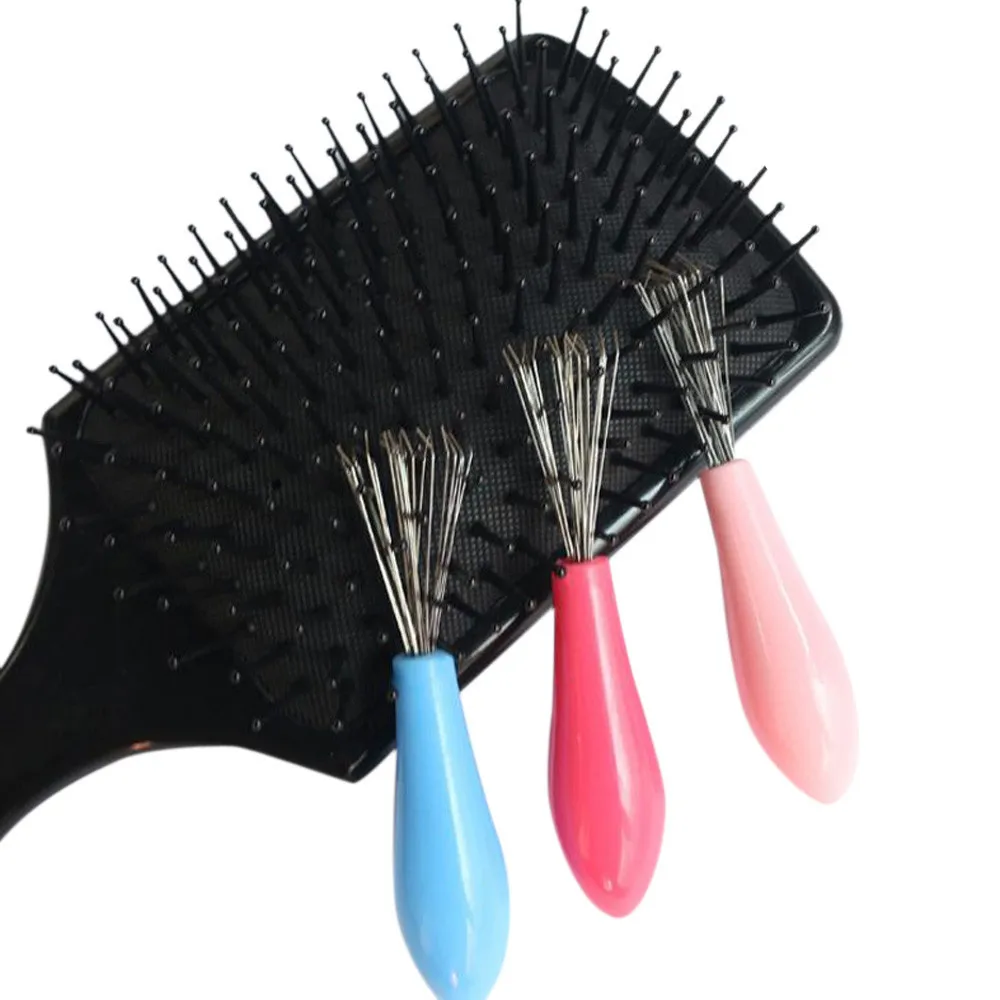 Comb Hair Brush Cleaner Plastic Handle Cleaning Brush Remover Embedded Beauty Tools Cleaning Products Cleaning Supplies