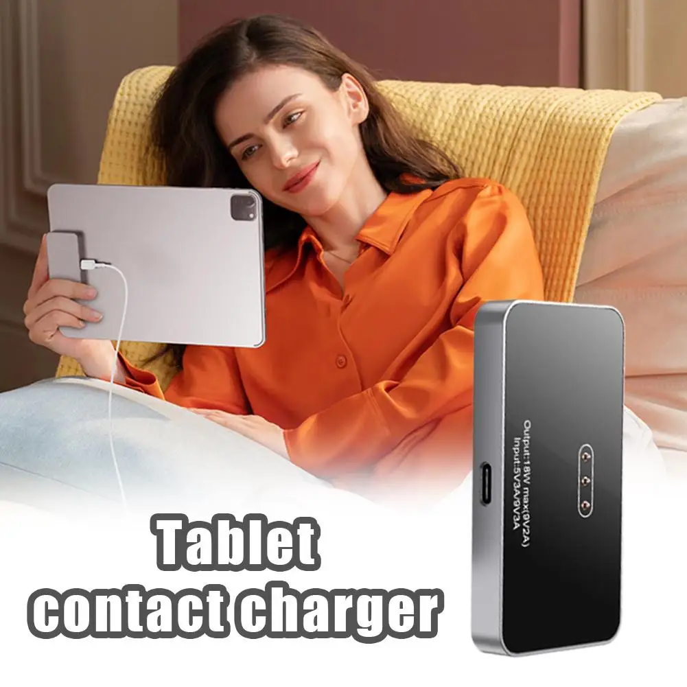 

2018 2025 iPad Pro Air Wireless Charger Magnetic Fast Charging Tablet Contact Charger Smart Cooling Dock Compatible Accessories