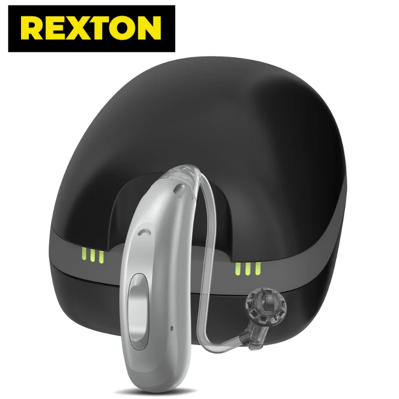 Rexton Charging Station for M-Core R-Li & M-Core B-Li Hearing Aids Compatible Charger for Rexton Hearing Devices