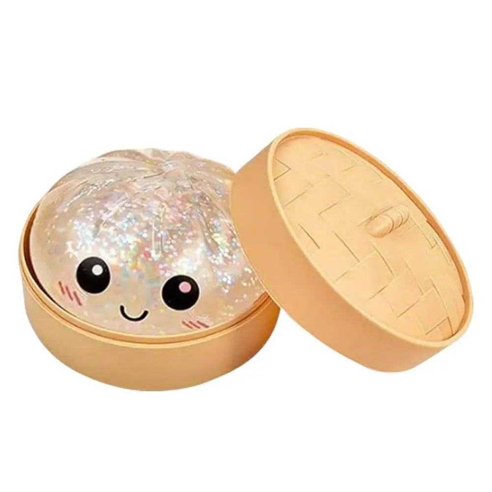 10Cm Simulatie Flash Dumpling Drukbal Stressverlichting Herbruikbaar Lage rebound Decompressie Speelgoed Kinderen Volwassenen Verjaardagscadeau