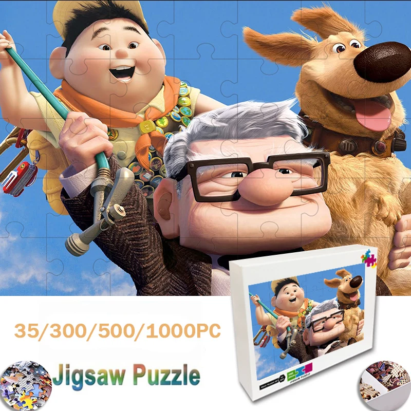 Disney Movie Up Wooden Puzzle Intelligence Puzzle Cartoon Jigsaw Puzzle Kids Early Learning Educational Toys for Children