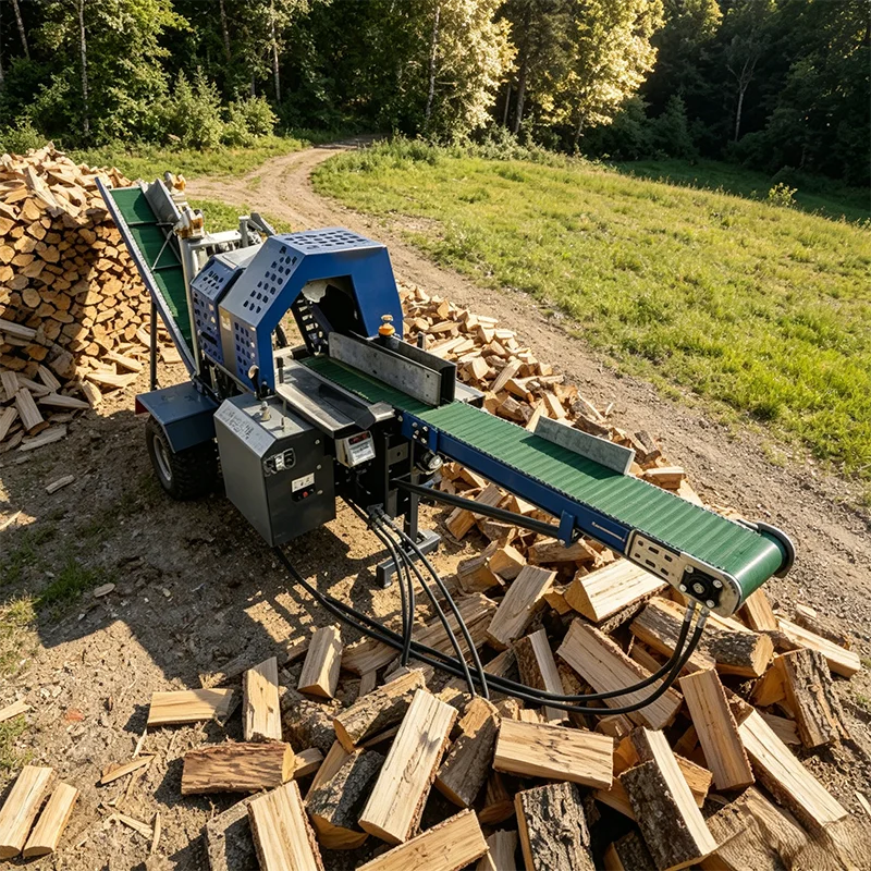 Rugged Portable Hydraulic Log Splitter Wood Splitter Firewood Splitting Machine Hardwood Softwood Universal Use