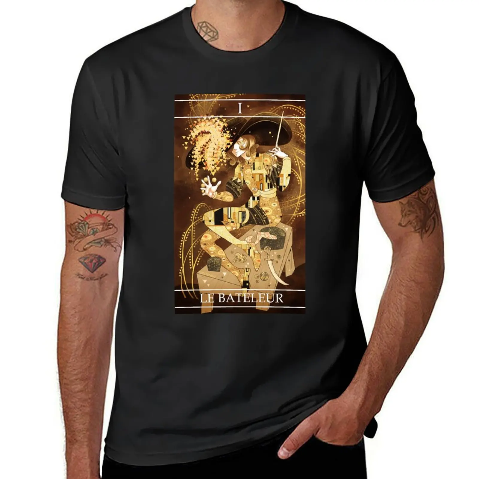 Tarot card 1 T-Shirt tees funnys oversized cute tops men clothes