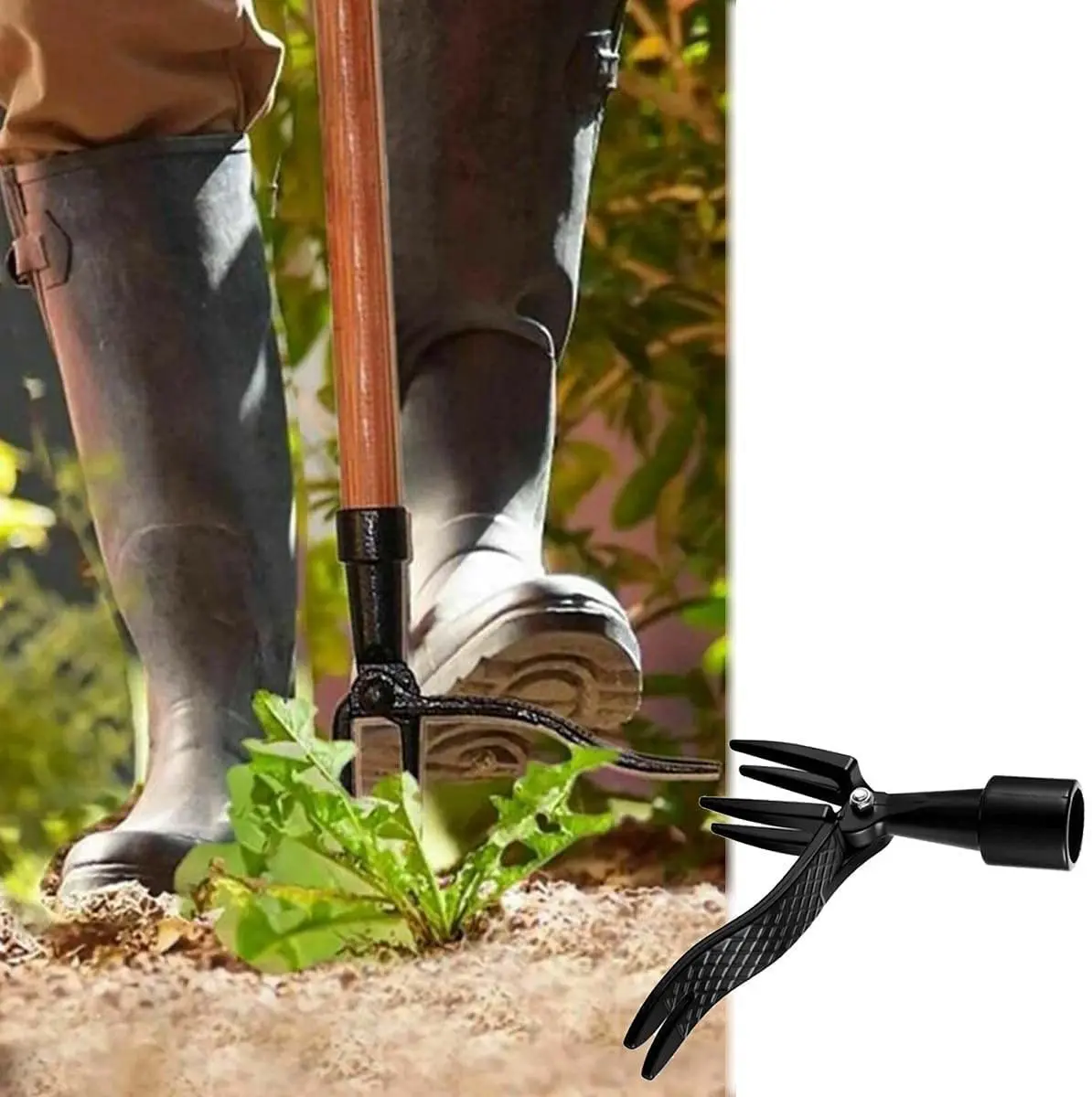 

New product Stand Up Weed Puller Weeding root Remover Manual non-bending root remover clamp