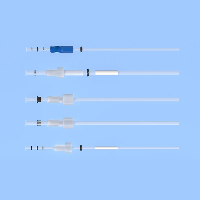 PVDF Material Flanged Fittings for Microfluidic Analyzers High Cost Performance