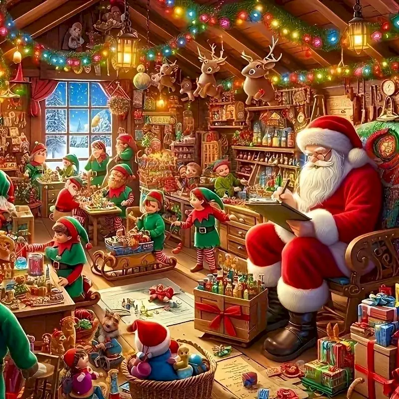 

PhotoCustom Diamond Painting Full Square/round Drill 5D DIY Santa Claus Daimond Embroidery Rhinestone Animal Art Home Decor