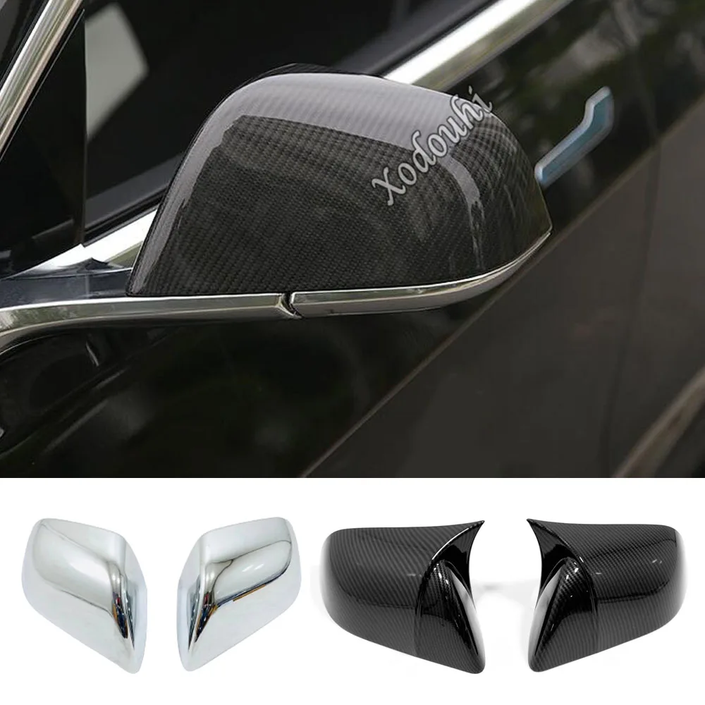 

Auto Back Rear View Side Door Mirror Cover Stick Trim Frame Eyebrow For Tesla Model 3 Model3 2017 2018 2019 2020 2021 2022 2023