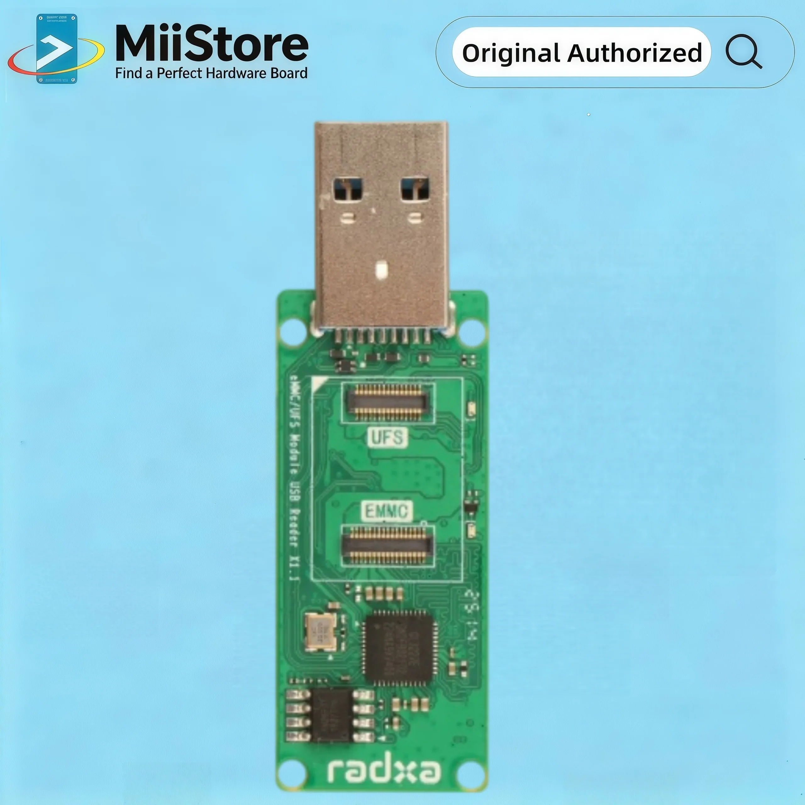 Radxa UFS & EMMC USB 3.0 Reader Designed for Radxa SBCs