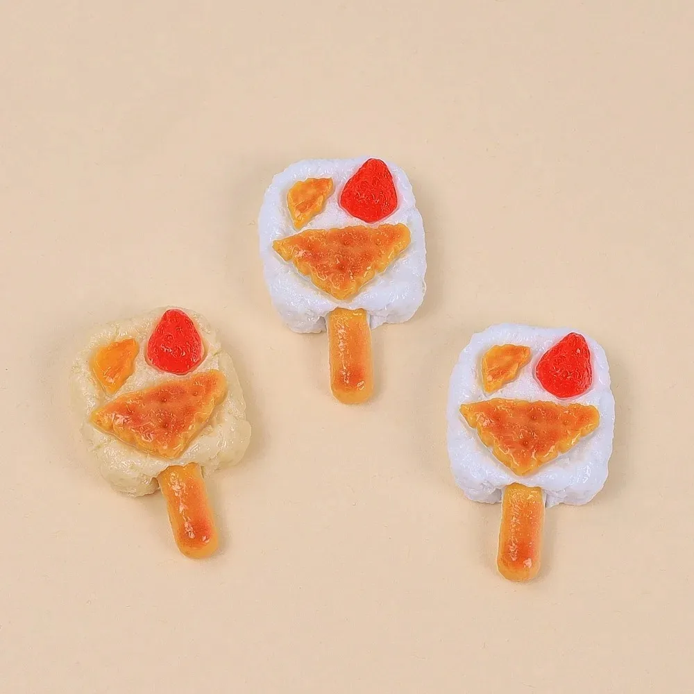 10pcs Simulation Food Play Biscuits Pizza Ornaments Mini Resin DIY Home Kitchen Food Toy Miniature Figurines Decor Accessories